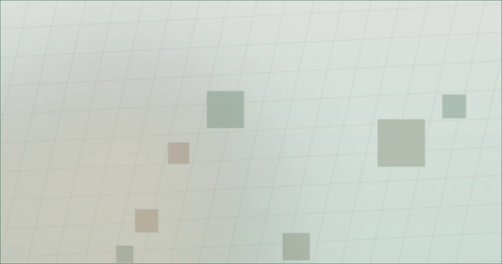 Green grid pattern standing for a desk surface from above
