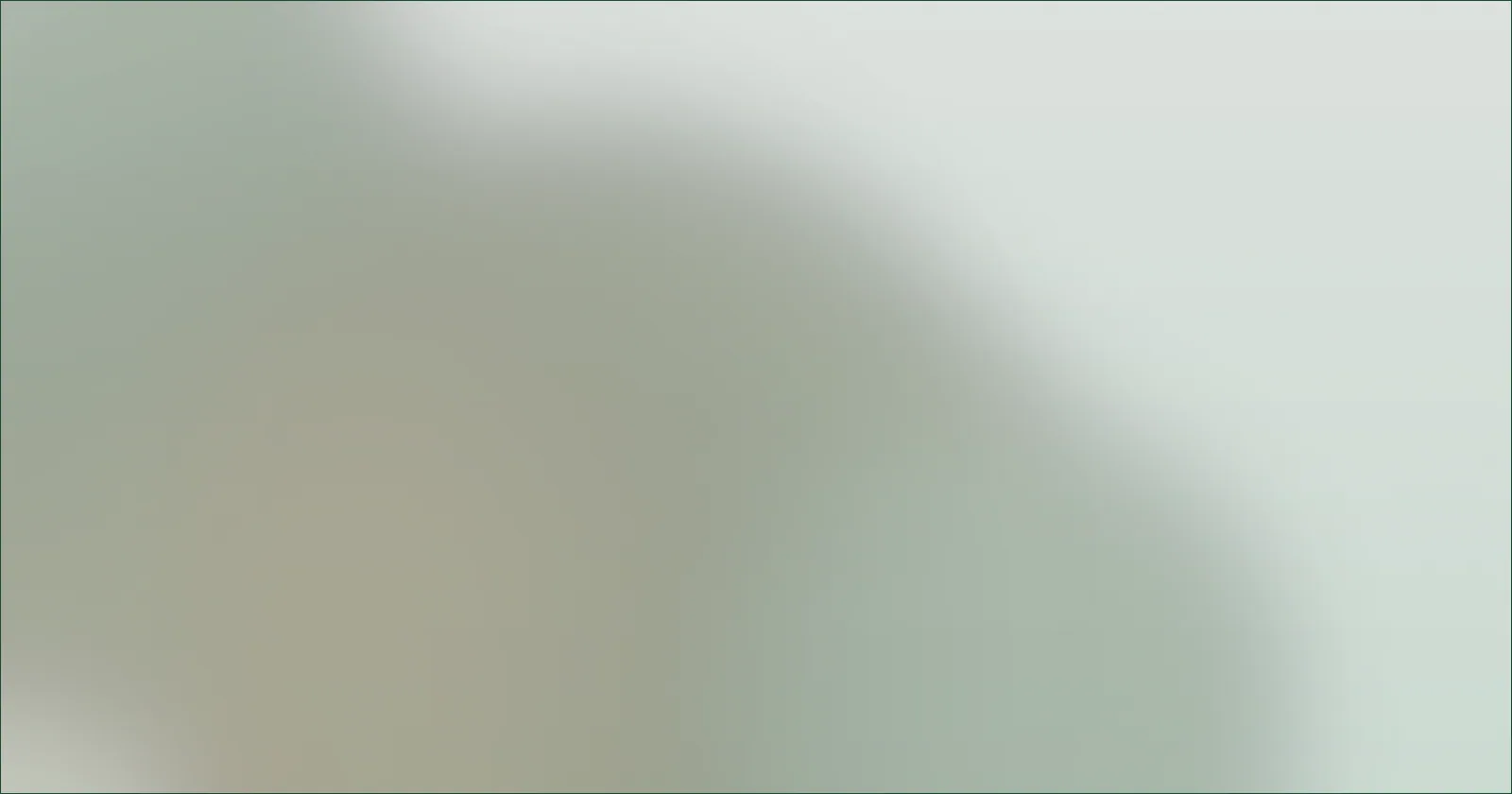Layered green gradient standing for colour loss over time